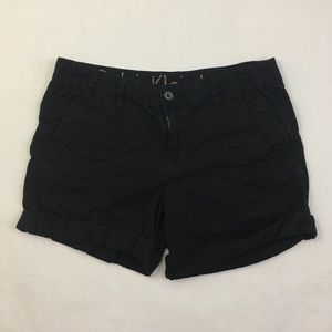 Calvin Klein Black Utility Rolled Shorts